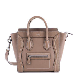 Celine Luggage Bag Grainy Leather Nano #236678C18B